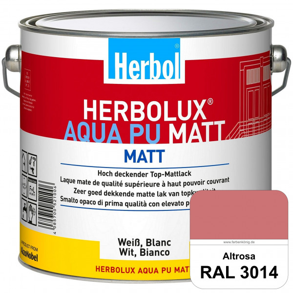 Herbolux Aqua PU Matt (RAL 3014 Altrosa) Top-PU-Mattlack auf Wasserbasis (Innen)