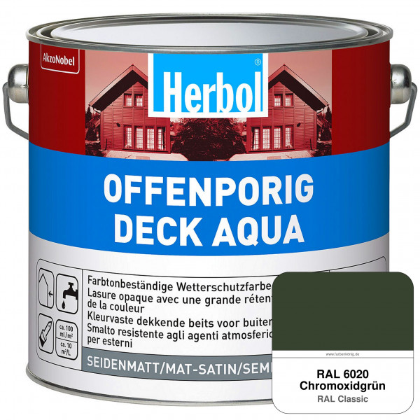 Offenporig-Deck Aqua (RAL 6020 Chromoxidgrün)