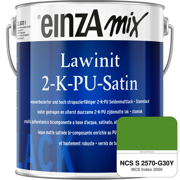 einzA Lawinit 2-K-PU Satin Stammlack (NCS S 2570-G30Y)