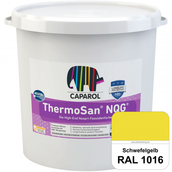 ThermoSan® NQG® Nespri (RAL 1016 Schwefelgelb) Siliconharz-Bindemittelkombination mit integrierter N