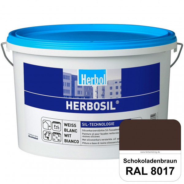 Herbosil (RAL 8017 Schokoladenbraun) streiflichtunempfindliche siliconharzverstärkte Fassadenfarbe
