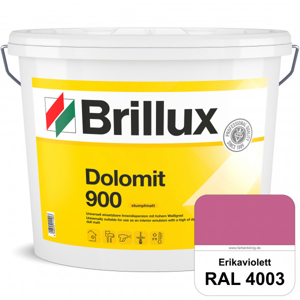 Dolomit 900 (RAL 4003 Erikaviolett) stumpfmatte Innen-Dispersionsfarbe mit gutem Deckvermögen