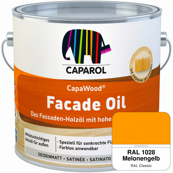 CapaWood® Facade Oil (RAL 1028 Melonengelb)