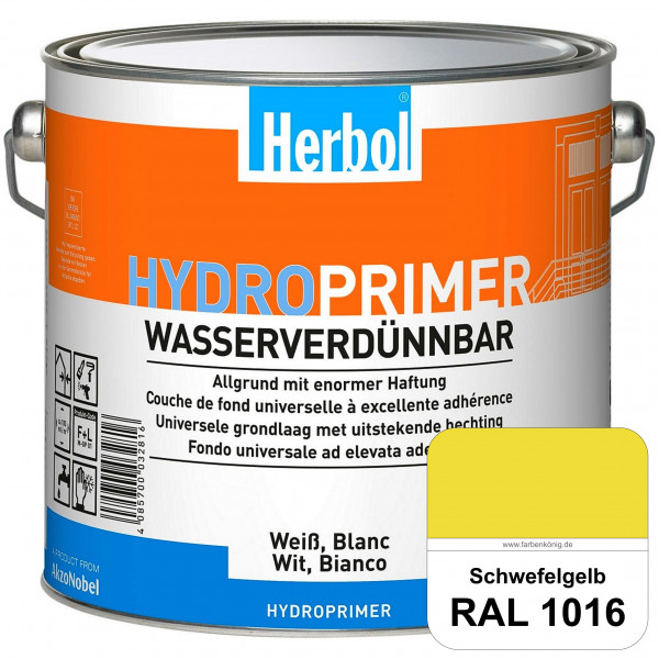 Hydroprimer (RAL 1016 Schwefelgelb) wasserverdünnbare Allgrund (Innen&Außen)