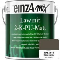 einzA Lawinit 2-K-PU Matt Stammlack (RAL 7013 Braungrau)