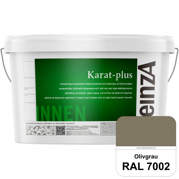einzA Karat-plus (RAL 7002 Olivgrau) Innenwandfarbe mit herausragenden Produkteigenschaften