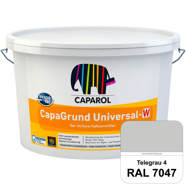 CapaGrund Universal-W (RAL 7047 Telegrau 4) hoch wasserdampfdurchlässige Spezial-Grundierung (innen