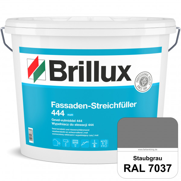 Fassaden-Streichfüller 444 (RAL 7037 Staubgrau) Faserverstärkter Streichfüller mit rissverschlämmend