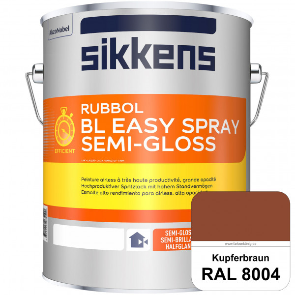 Rubbol BL Easy Spray (RAL 8004 Kupferbraun) Seidenglänzender Airlesslack (außen & innen)