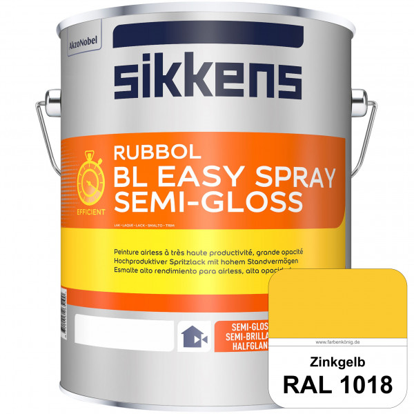 Rubbol BL Easy Spray (RAL 1018 Zinkgelb) Seidenglänzender Airlesslack (außen & innen)