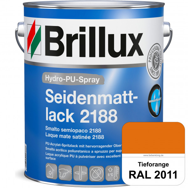 Hydro-PU-Spray Seidenmattlack 2188 (RAL 2011 Tieforange) hochwertiger Lack speziell für das XVLP-Spr