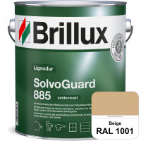 SolvoGuard 885 (RAL 1001 Beige) deckende oder lasierende seidenmatte Alkydharz-Holzfarbe für außen