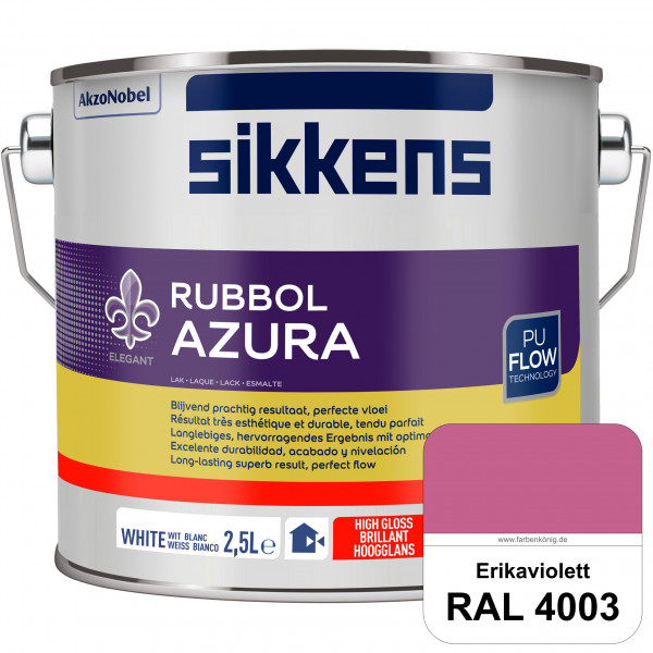 Rubbol Azura (RAL 4003 Erikaviolett) hochglänzender Lack (löselmittelhaltig) innen & außen