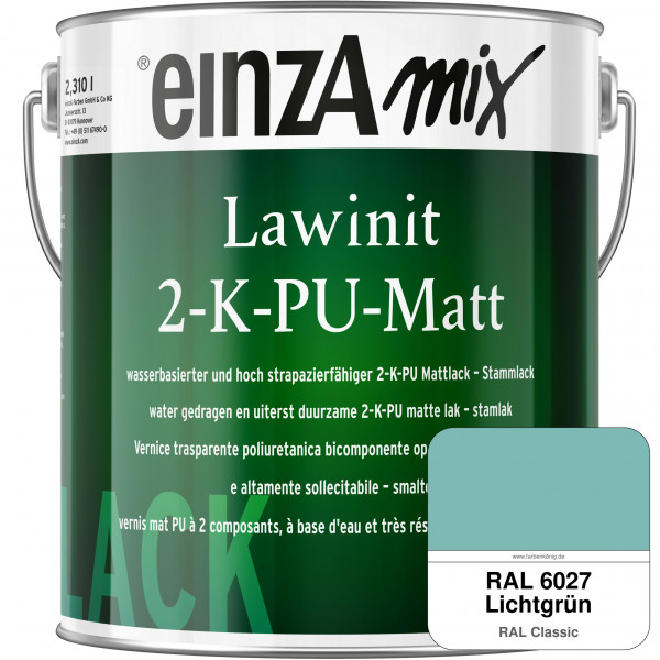einzA Lawinit 2-K-PU Matt Stammlack (RAL 6027 Lichtgrün)