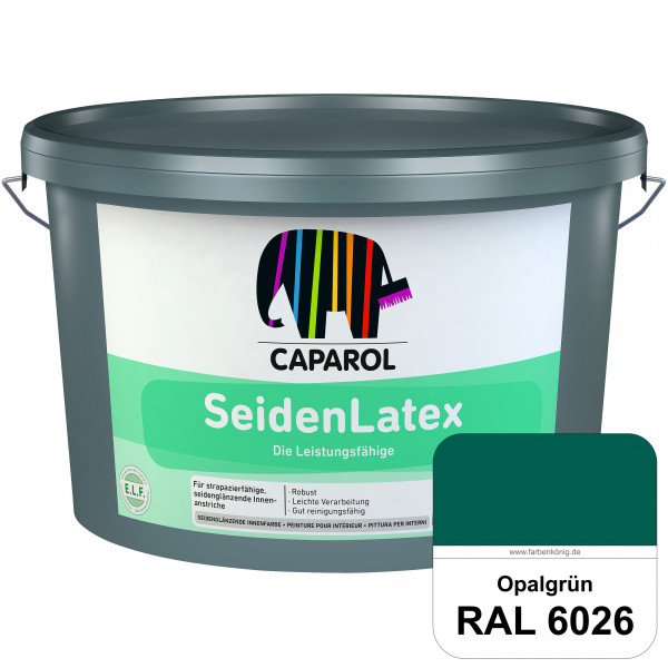 SeidenLatex ELF (RAL 6026 Opalgrün) strapazierfähige, scheuerbeständige und seidenmatte Latexfarbe