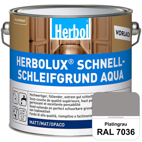 Schnellschleifgrund Aqua (RAL 7036 Platingrau) wasserverdünnbarer Vorlack mit hervorragender Schleif
