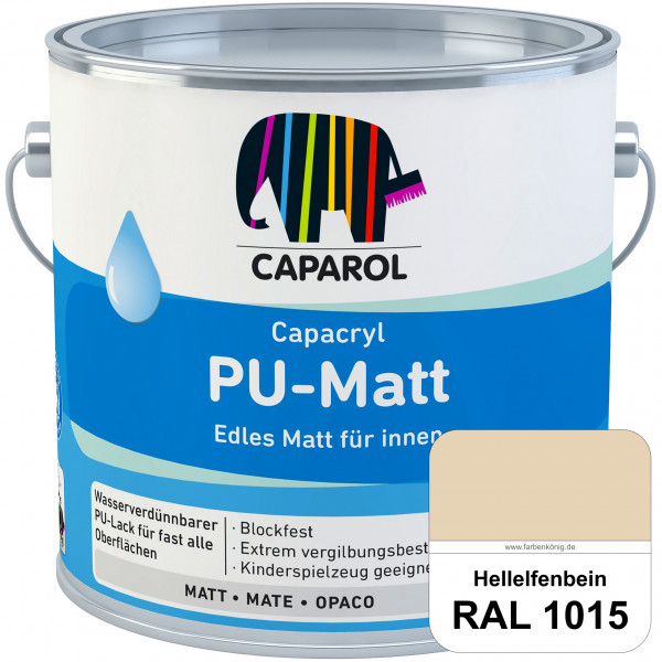 Capacryl PU-Matt (RAL 1015 Hellelfenbein) tuchmatter & wasserbasierter Lack