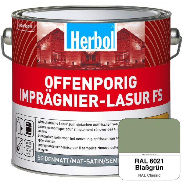 Offenporig Imprägnier-Lasur FS (RAL 6021 Blassgrün)