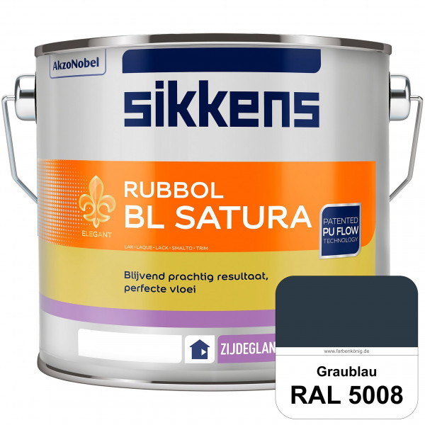 Rubbol BL Satura (RAL 5008 Graublau) seidenglänzender PU-Lack (wasserbasiert) innen & außen