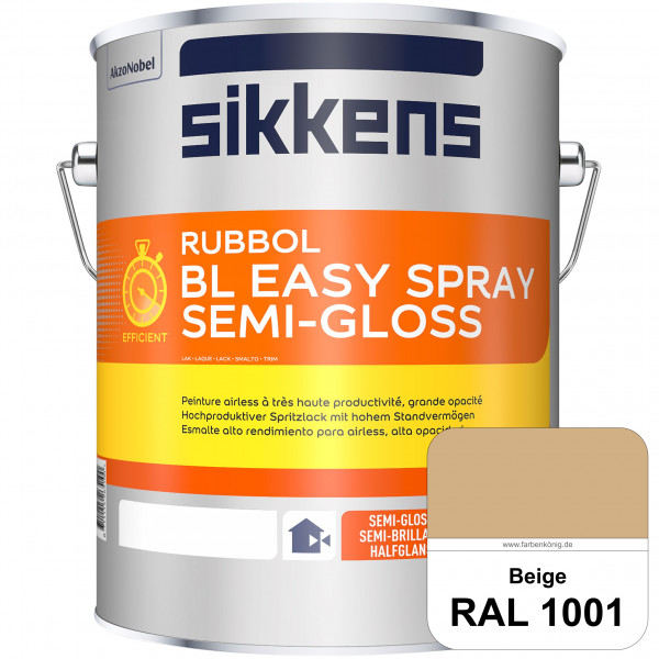 Rubbol BL Easy Spray (RAL 1001 Beige) Seidenglänzender Airlesslack (außen & innen)