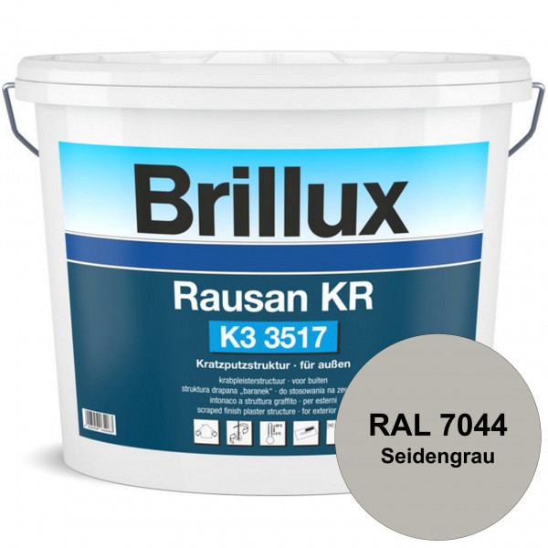 Rausan KR K3 3517 mit Protect (RAL 7044 Seidengrau) Organisch gebundener Kratzputz für wetterbeständ