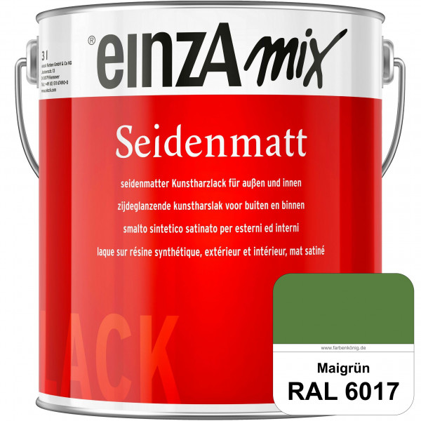 einzA Seidenmatt (RAL 6017 Maigrün) Lösemittelhaltiger Seidenmattlack