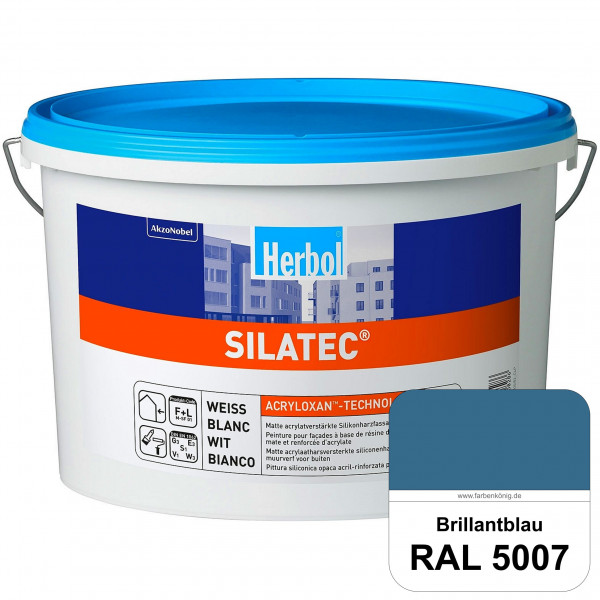 Silatec (RAL 5007 Brillantblau) Acrylatverstärkte, füllende Siliconharz-Fassadenfarbe