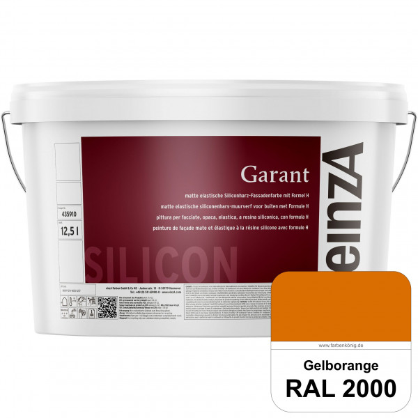 einzA Garant (RAL 2000 Gelborange) elastische Siliconharz-Fassadenfarbe