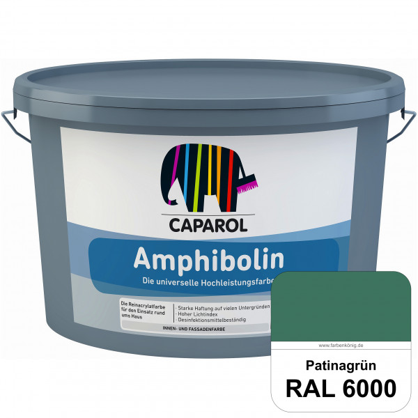 Amphibolin (RAL 6000 Patinagrün) Universalfarbe auf Reinacrylbasis innen & außen