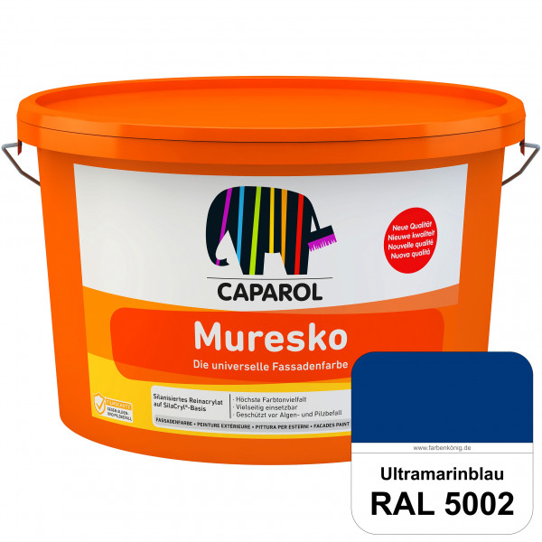 Muresko (RAL 5002 Ultramarinblau) Silanisierte Reinacrylat-Fassadenfarbe auf SilaCryl®-Basis