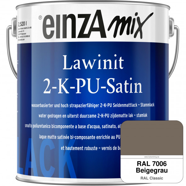 einzA Lawinit 2-K-PU Satin Stammlack (RAL 7006 Beigegrau)