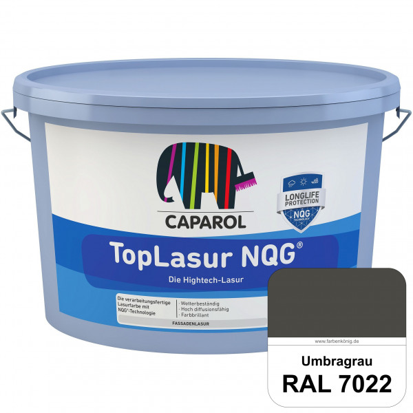 TopLasur NQG® (RAL 7022 Umbragrau) Verarbeitungsfertige Lasur auf Basis der Nano-Quarz-Gitter Techno