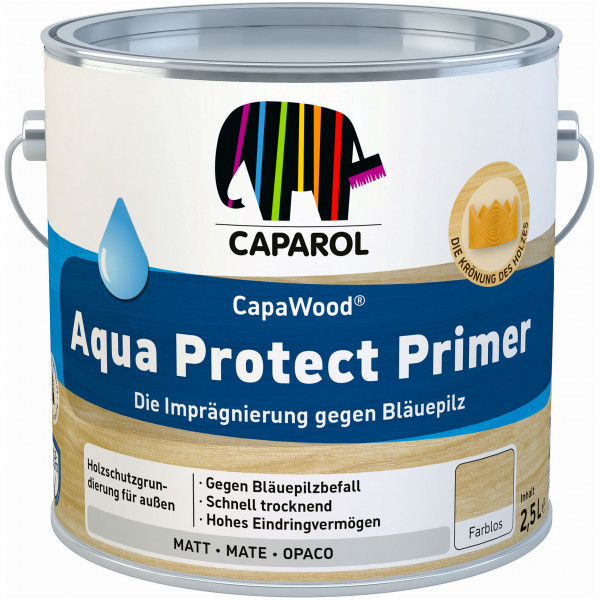 CapaWood® Aqua Protect Primer (Farblos) - ersetzt Capacryl Holz SchutzGrund