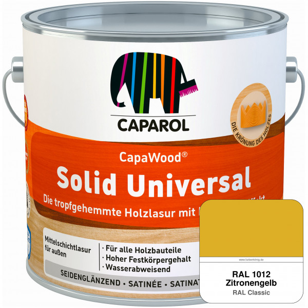 CapaWood® Solid Universal (RAL 1012 Zitronengelb) - ersetzt Capadur UniversalLasur
