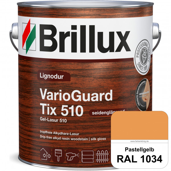 Lignodur VarioGuard Tix 510 (Gel-Lasur 510) RAL 1034 Pastellgelb