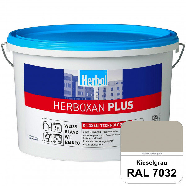 Herboxan Plus (RAL 7032 Kieselgrau) Siliconharz-Fassadenfarbe für längere saubere Fassaden