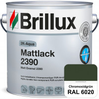 2K-Aqua Mattlack 2390 (RAL 6020 Chromoxidgrün) mechanisch und chemisch hoch belastbar für außen & in