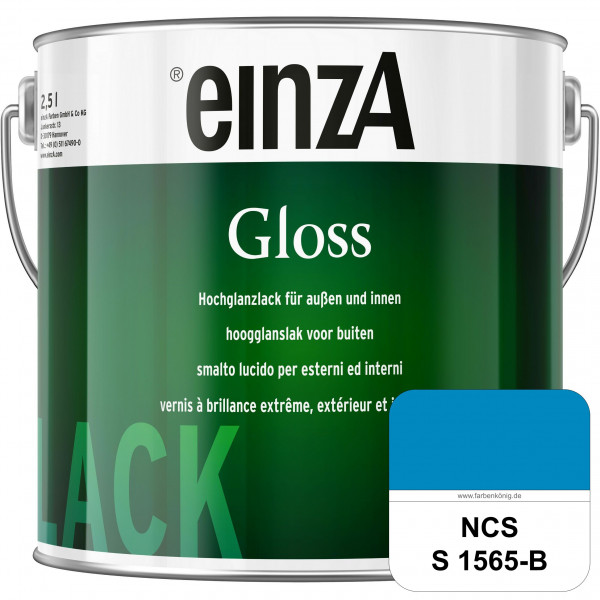 einzA Gloss (NCS S 1565-B) Hochwertiger Alkydharzlack in Premium-Qualität, hochglänzend.