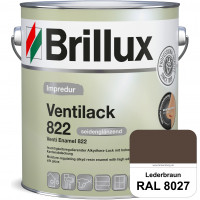 Impredur Ventilack 822 (RAL 8027 Lederbraun) Seidenglanzlack (lösemittelhaltig) Fenster & Türen inne