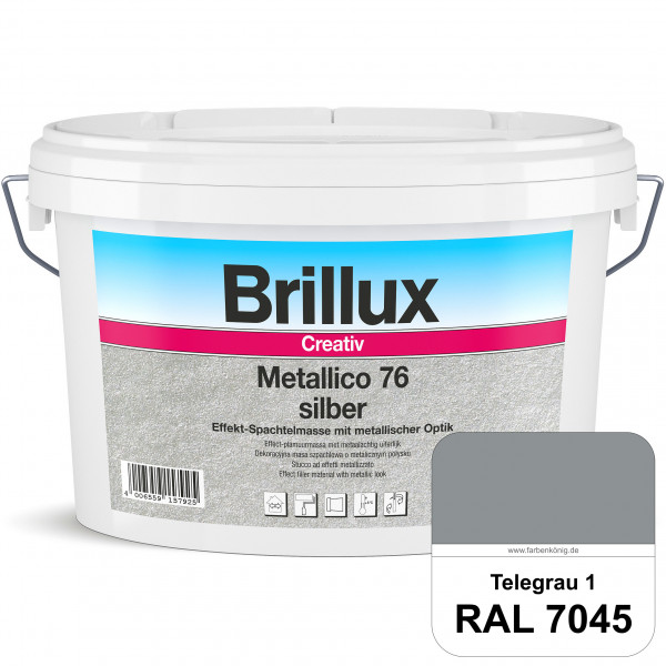 Creativ Metallico 76 (RAL 7045 Telegrau 1) Effektspachtelmasse für Oberflächen mit metallischer Opti