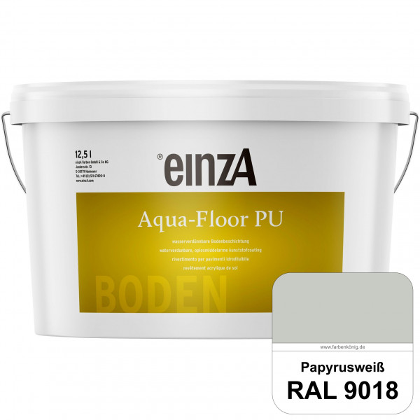 einzA Aqua-Floor PU (RAL 9018 Papyrusweiß) seidenglänzender Acryl-PU-Bodenbeschichtung