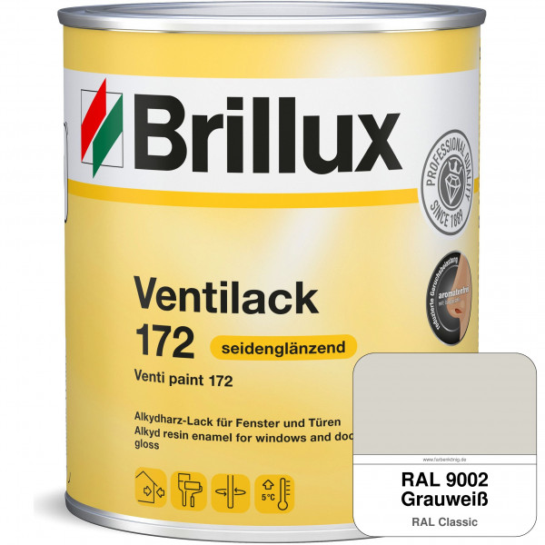 Ventilack Seidenglanz 172 (RAL 9002 Grauweiß)