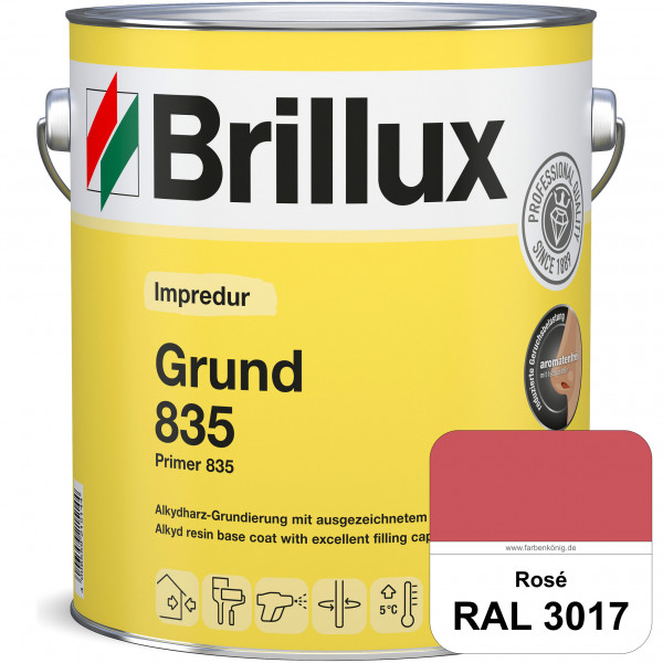 Impredur Grund 835 (RAL 3017 Rosa) Grundierung für Laub- und Nadelholz wie Fenstern, Türen etc. (Auß