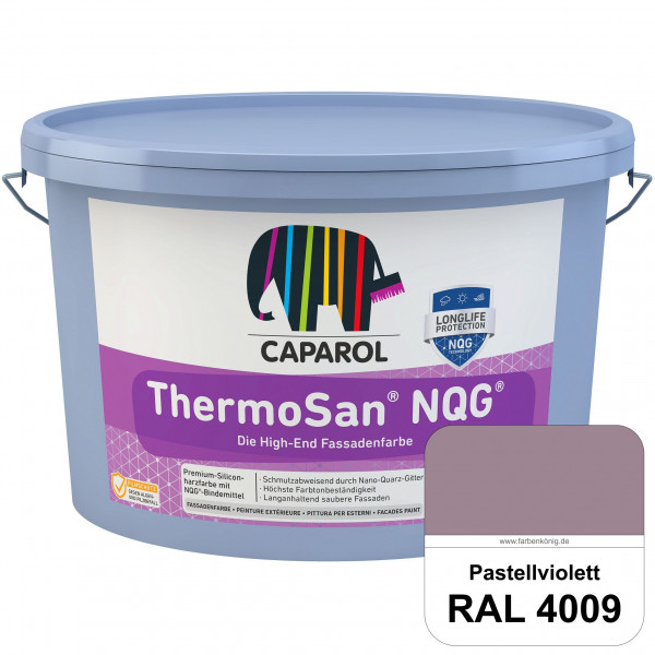 ThermoSan NQG (RAL 4009 Pastellviolett) schmutzabweisende Siliconharz Fassadenfarbe mit Algen- und P