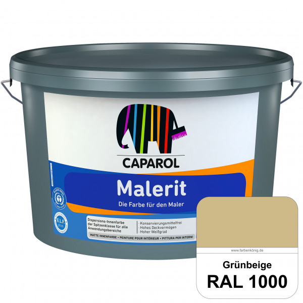 Malerit E.L.F. (RAL 1000 Grünbeige) matte Innenfarbe für Neu- & Renovierungsanstriche