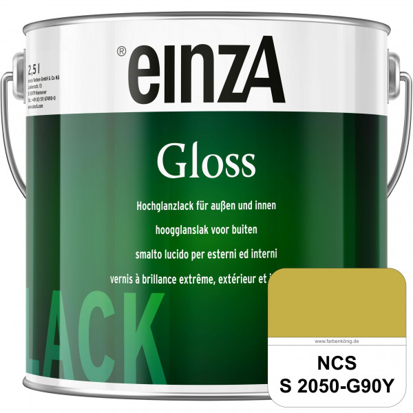 einzA Gloss (NCS S 2050-G90Y) Hochwertiger Alkydharzlack in Premium-Qualität, hochglänzend.