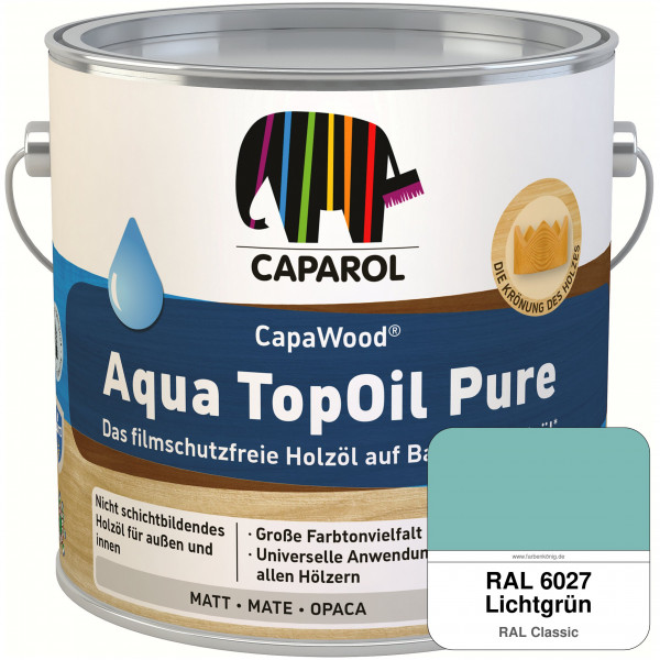 CapaWood® AquaTopOil Pure (RAL 6027 Lichtgrün) - ersetzt CapaGreen Holz-Öl Aqua