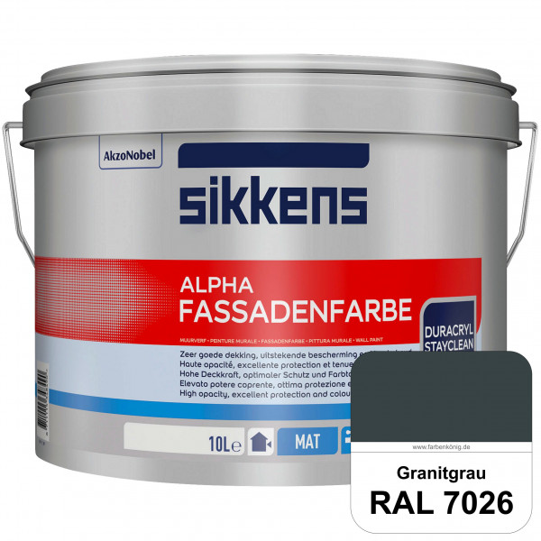 Alpha Fassadenfarbe (RAL 7026 Granitgrau)