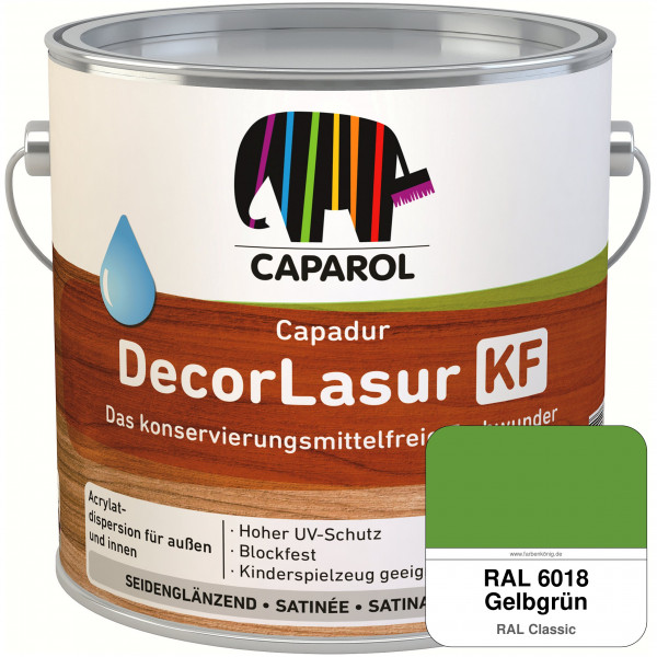 Caparol Capadur DecorLasur KF (RAL 6018 Gelbgrün)