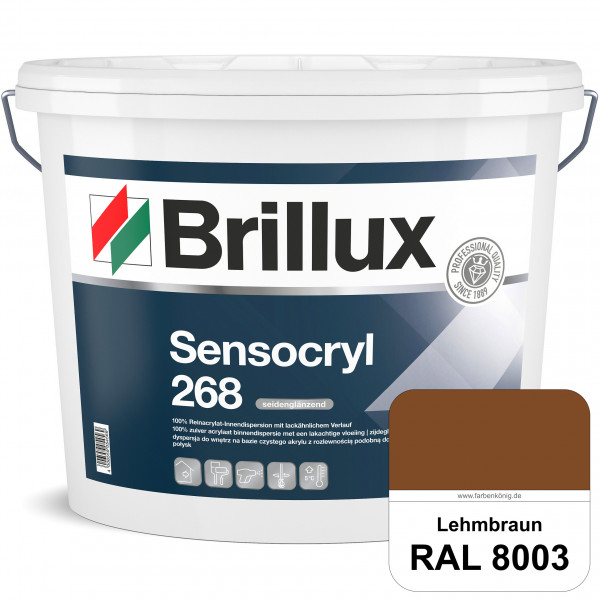 Sensocryl ELF 268 (RAL 8003 Lehmbraun) hochwertige seidenglänzende & strapazierfähige Reinacrylat-In